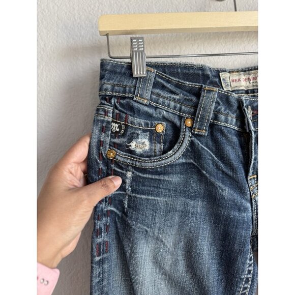MEK Denim Capetown Bootcut Dark Wash‎ Women's Jeans Low Rise Size 26 x 34 - Picture 11 of 16